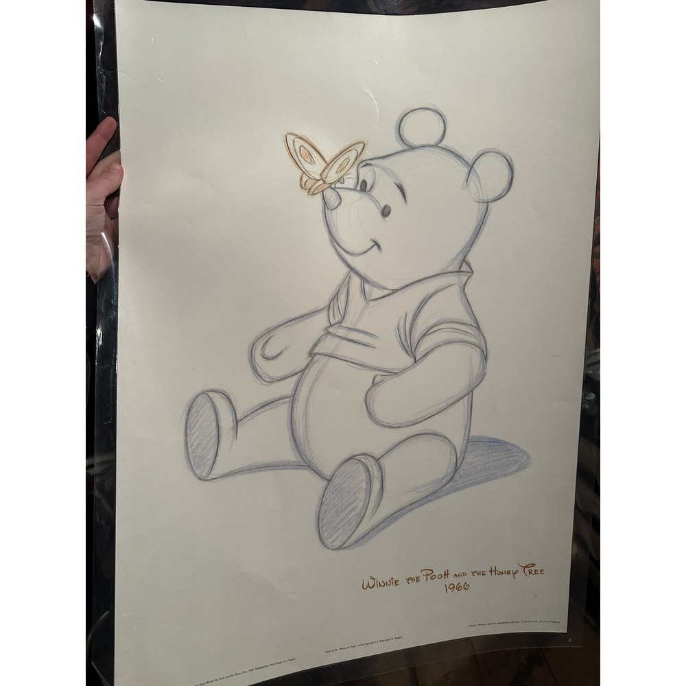 Winnie The Pooh And The Honey Tree Disney Store Animation Sketch
